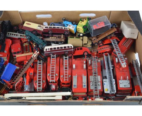 Diecast Unboxed/Playworn Fire Service Models and Others (40+), various examples, postwar and modern,  in various scales, incl