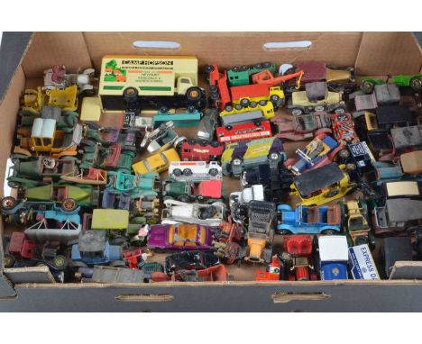 Postwar and Later Playworn Diecast Vehicles (95+), vintage private, commercial, competition and military vehicles, in various