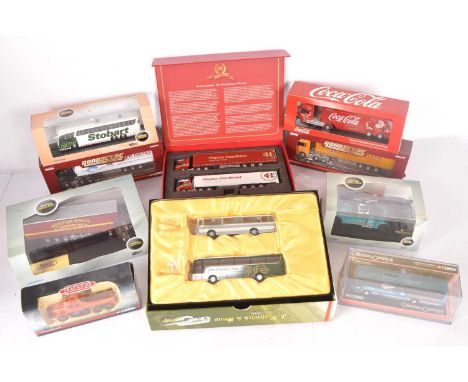 Modern 1:76 Scale Diecast Commercial and Public Transport Models (10), all boxed/cased, mainly modern vehicles, Oxford Haulag