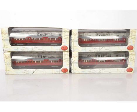 Exclusive First Editions 1938 London Tube Stock Northern Line, a boxed rake of four, 80001 Driving Carriage A, 80101 Driving 