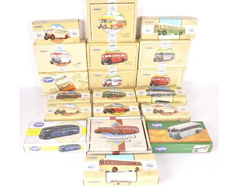 Corgi Classics Single Decker Buses and Coaches American and British (19), all boxed, US examples, 98604 General Motors Fifth 