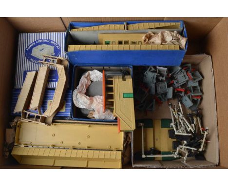 Large collection of Hornby-Dublo 00 Gauge 3-Rail Track Points and Accessories including Signals and Buffers, Track all unboxe