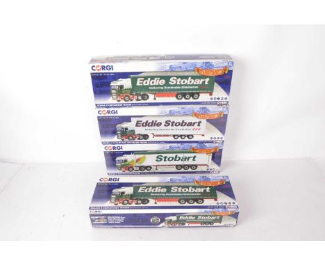 Corgi Eddie Stobart Hauliers of Renown (4),  all boxed 1;50 scale, CC13749 Scania R Curtainside Eddie Stobart Ireland , CC137