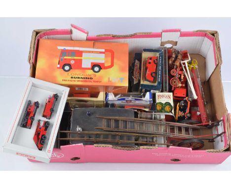 Modern Diecast Fire Service Models and Related Items, unboxed/playworn, diecast models by Matchbox, Dinky, Solido, boxed exam