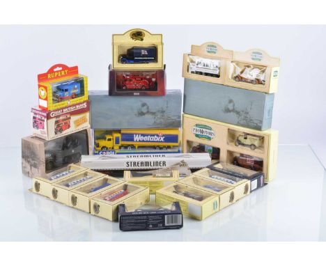 Modern Diecast Vehicles (30), all boxed/cased, mainly vintage commercial vehicles, Corgi 91320 Weetabix Scammel articulated t