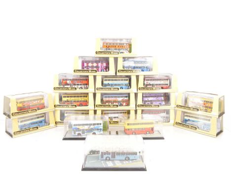 Collectors Model Buses 1:76 Scale Modern Far Eastern Leyland Victory MK II Double Deck Buses (18), all cased mainly with card