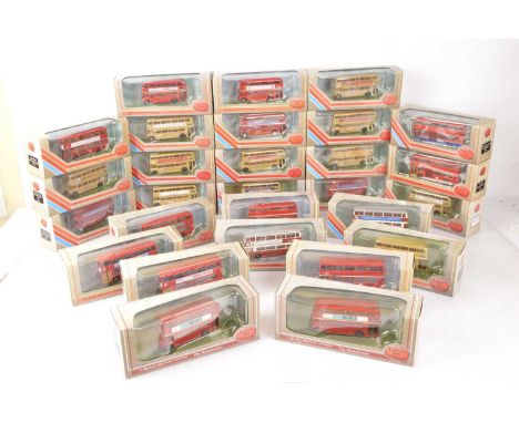 Exclusive First Editions 1:76 Scale London Transport and Other London Double Deck Buses (28), all boxed, in red/gold livery, 