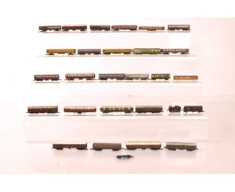Marklin and other Z gauge British LNER Outline Locomotive and coaching stock (27), including LNER black J69 0-6-0  Locomotive