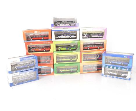 Creative Master Northcord 1:76 Scale Modern Single Deck Buses (17), all boxed/cased, with card sleeves, Mercedes Benz Citaros