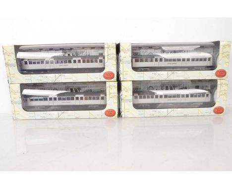 Exclusive First Editions 1959 London Tube Stock Central Line, a boxed rake of four,80401  Driving Carriage A, 80501 Driving C