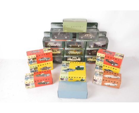 Vanguards By Lledo Jaguars and Daimlers (20), all boxed/cased, Daimler Sovereigns, VA08801 Old English White, VA08800 Jaguar 