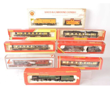 Hornby 00 Gauge Locomotives and Pullman Coaches and Lima Dapol Graham Farish Coaches and wagons and Bachmann HO Gauge America