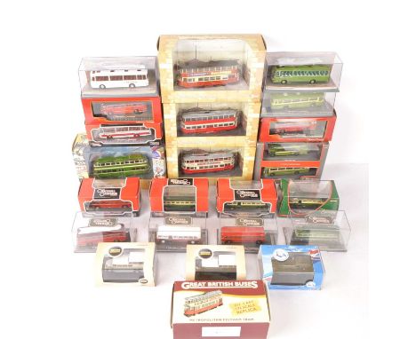 Corgi and Other 1:76 Scale Vintage Single Deck Public Transport and Trams (23), all boxed/cased, Original Omnibus single deck