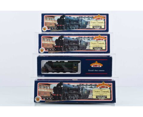 Modified Bachmann  00 gauge Steam Locomotives and Tenders in original boxes (4), comprising 31203 BR green Patriot class 4-6-