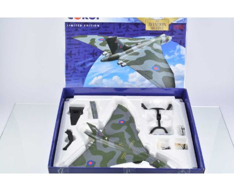 Corgi Aviation Archive 1:72 Scale Avro Vulcan, boxed AA27201 (minus inner polystyrene lid), Avro Vulcan Return to Flight 2007