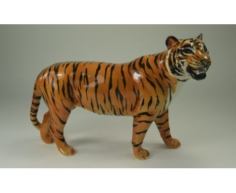 Beswick Animal Figure ' Tiger ' Model Num 2096. Designer Graham Tongue. Issued 1967-1990. Height 7.5 Inches. Mint Condition. 