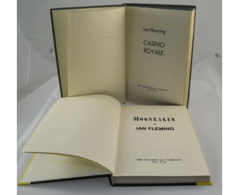 Ian Fleming Moonraker Hardback Book, Published by Macmillan Company New York, 1955. Together With Casino Royale The Macmillan