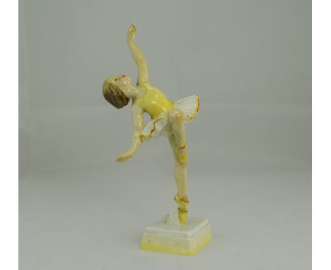 Royal Worcester Figurine Numbered 3258 Tuesdays Child Is Full Of Grace, Height 8 Inches, Leg Restored