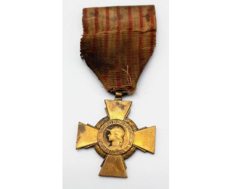 WW1 French Combatants Cross Medal. 