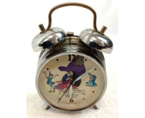 A Peter Pan Double Bell Alarm Clock. In working order. 