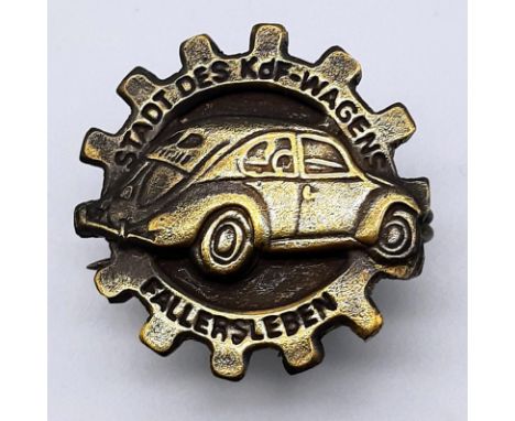 3rd Reich Volkswagen Factory Workers Lapel Pin. 