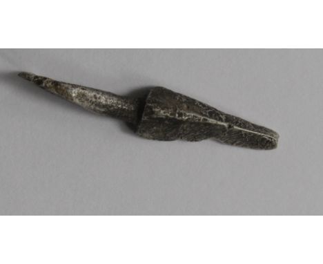 Mediaeval silver pendant in the form of an arrow or spear, rare, light damage