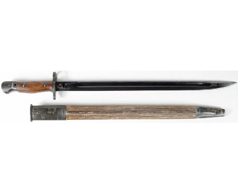 WW2 Australian P.07 SMLE bayonet made at the Orange Arsenal in Feb. 1943. Heavily blued blade 17" ricasso marked 'OA' & 2.43'