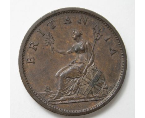 Penny 1806 EF, light edge knock.