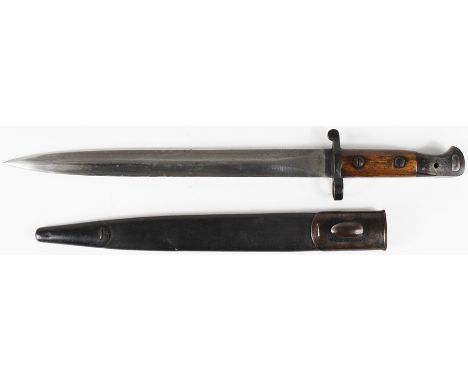 Very good P1903 SMLE bayonet for the SMLE. Blade 12" Ricasso with ER & Crown & 1903. Reverse with EFD (Enfield) & X (Bend tes