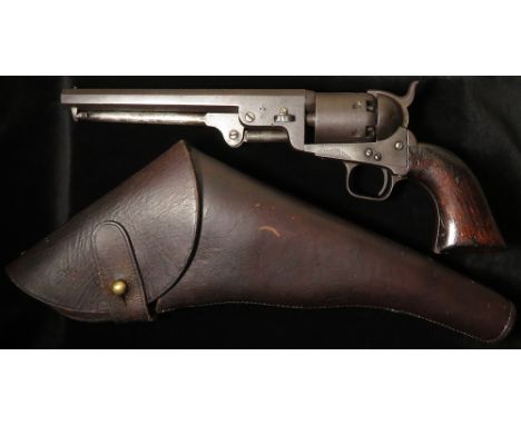 Colt London .35 Calibre Navy Pistol. Serial number 11,502. This makes it a 2nd Model London manufactured in 1854 at the start