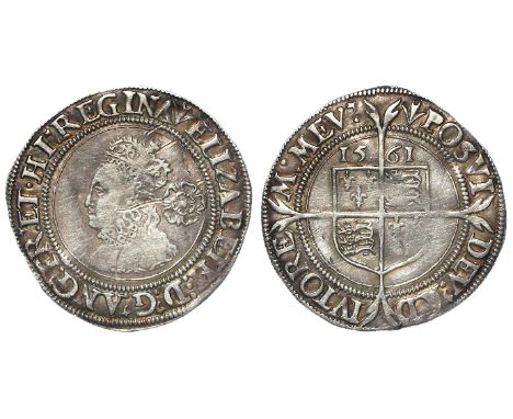 Elizabeth I silver sixpence, Third and Fourth Issues 1561-1577 mm. Pheon 1561-1565 and dated 1561, Spink 2560, full, round, w