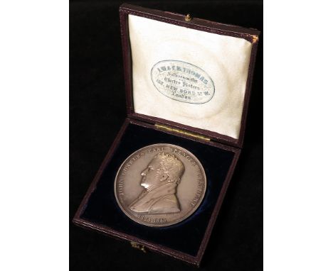 British Agricultural Medal, silver d.48.5mm: Smithfield Club 1845 by W. Wyon, Eimer no. 1400, edge: AS EXHIBITOR BEST HEIFER 