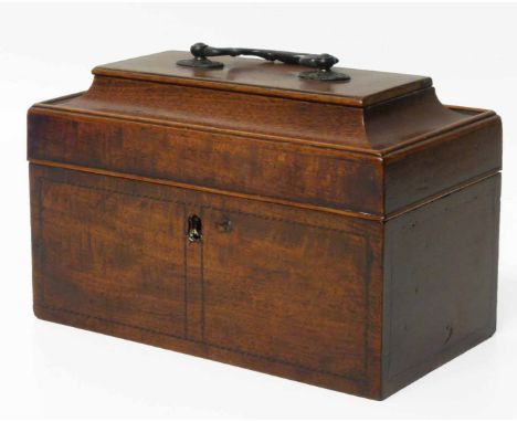 George III mahogany tea caddy No condition reports for this sale.