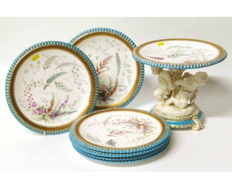 Royal Worcester Dessert Service (comport and six plates) No condition reports for this sale.