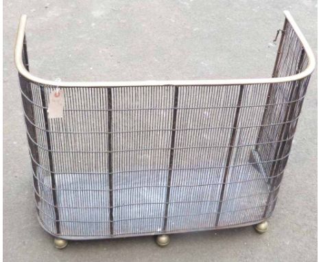 Victorian brass and wire nursery fender. No condition reports for this sale.