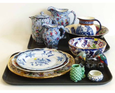 Collection of ceramics including Royal Doulton, Wilkinson, Ringtons jugs etc. No condition reports for this sale.