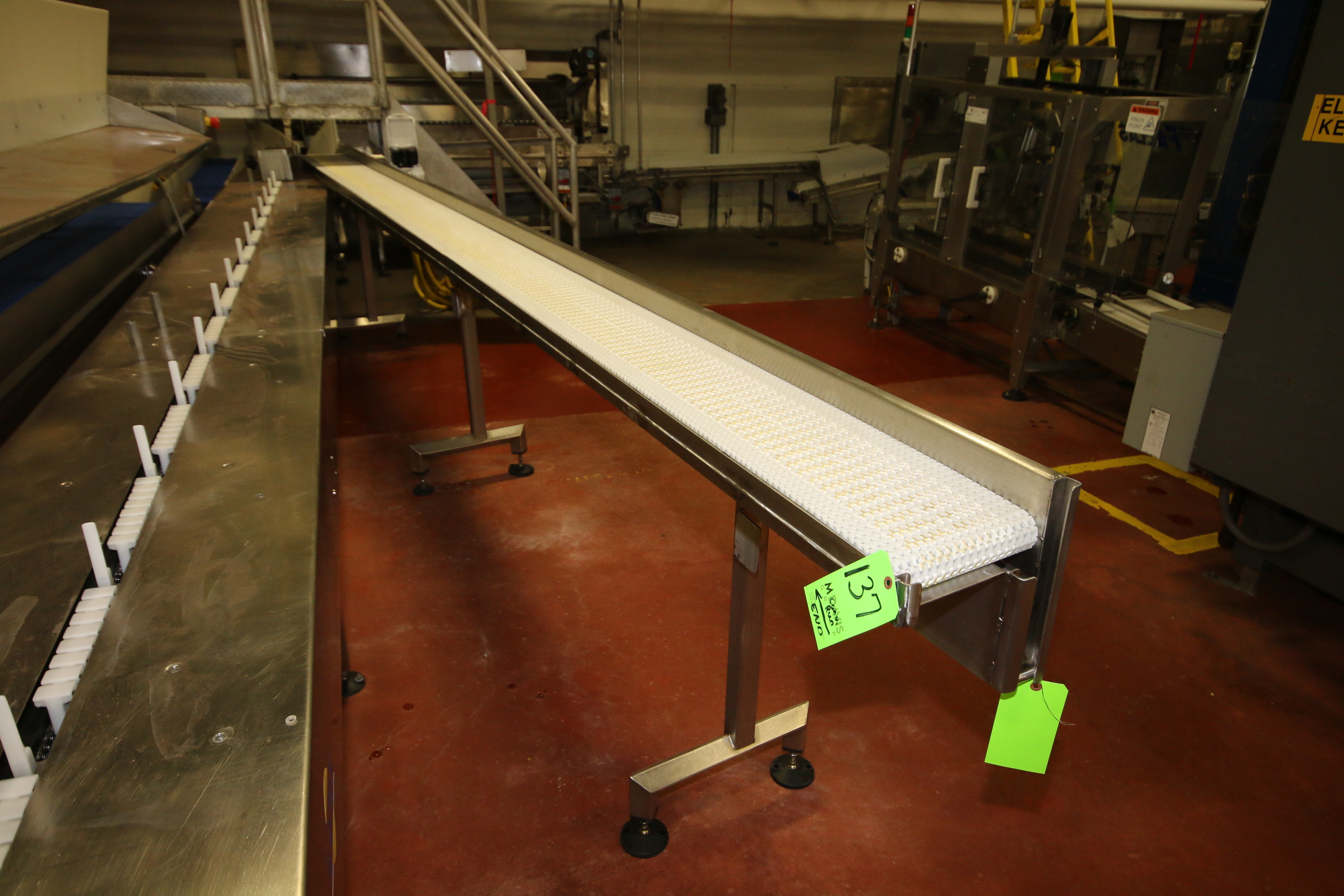 ~22 Ft. S/S Conveyor With 9" W Intralox Belt, Drive And Leg Supports ...