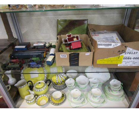 Shelf of 00 Gauge locatives, track & architecture etc