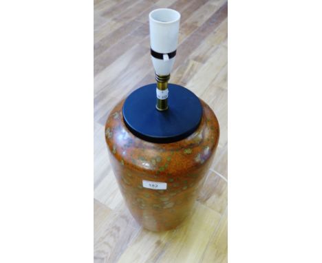 A West  German pottery table lamp base 