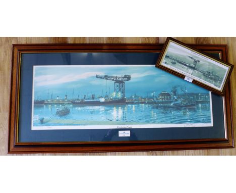 Finnieston Crane, by John. M. Boyd,  Limited Edition 35/750 framed print,  Signed in pencil, together with a framed certifica