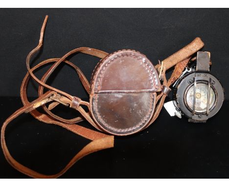 Military Interest, WW2 1944 British Officer's MK III Military Compass By TG & Co Ltd London With Leather Case 