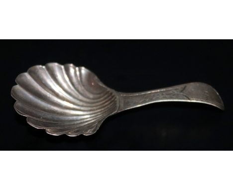 Peter &amp; Ann Bateman George III Silver Caddy Spoon, Fully Hallmarked For London A 1796, Length 81mm, 9.3 grams 