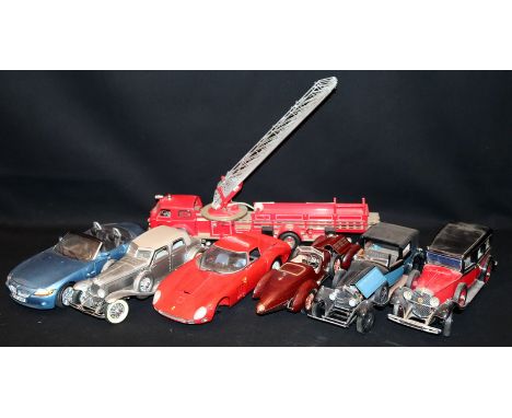 Die Cast Interest, Selection Of Cars To Include Motor Max BMW Z4 No.73144 1:18, 1989 Franklin Mint 1933 Duesenberg SJ Twenty 