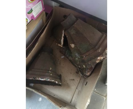 4 cast iron rain hopper heads 