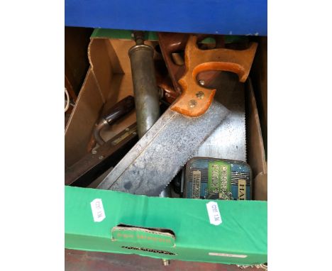 Box of vintage tools 