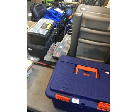 Various plastic tools and accessories cases 