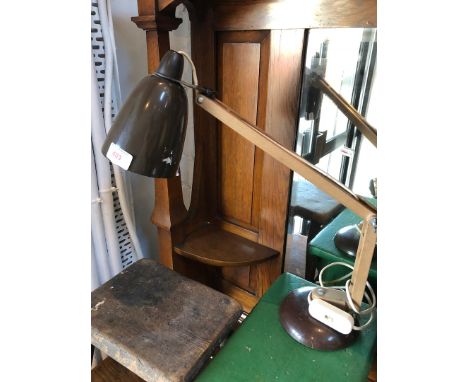An anglepoise lamp. 