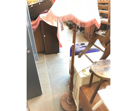 A beech lamp standard. 