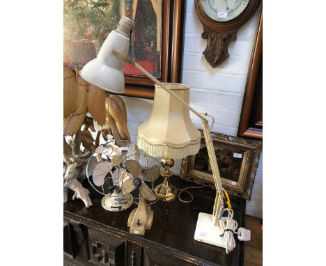 A Hertbert Terry &amp; Sons anglepoise lamp. 