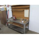 Sledge Hammer and Misc Tools w/ Work Bench (SOLD AS-IS - NO WARRANTY)